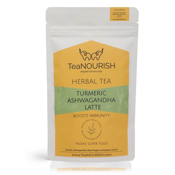 Teanourish Turmeric Ashwagandha Latte Herbal Tea